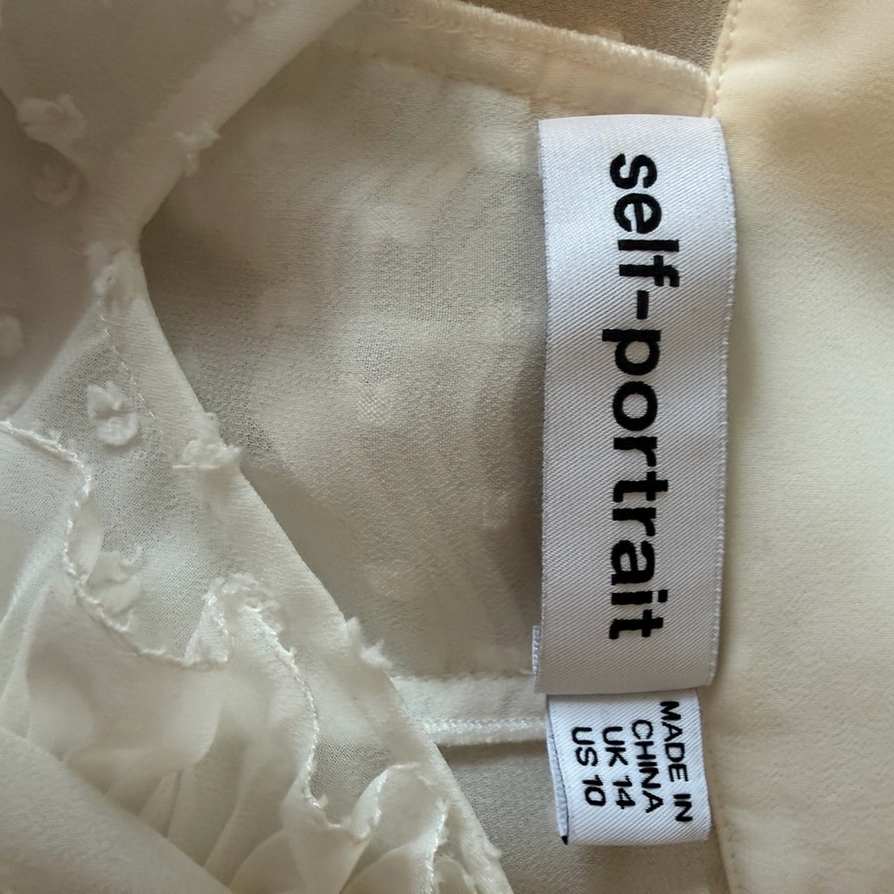 Self-Portrait White Ruffled Blouse - Picture 5 of 6